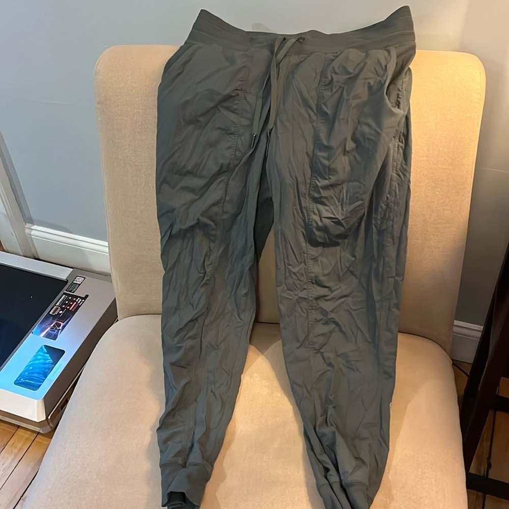 Lululemon dance studio olive green joggers size 10